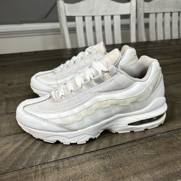 Nike Air Max 95 Triple White Sz 7.5 - Picture 2 of 4